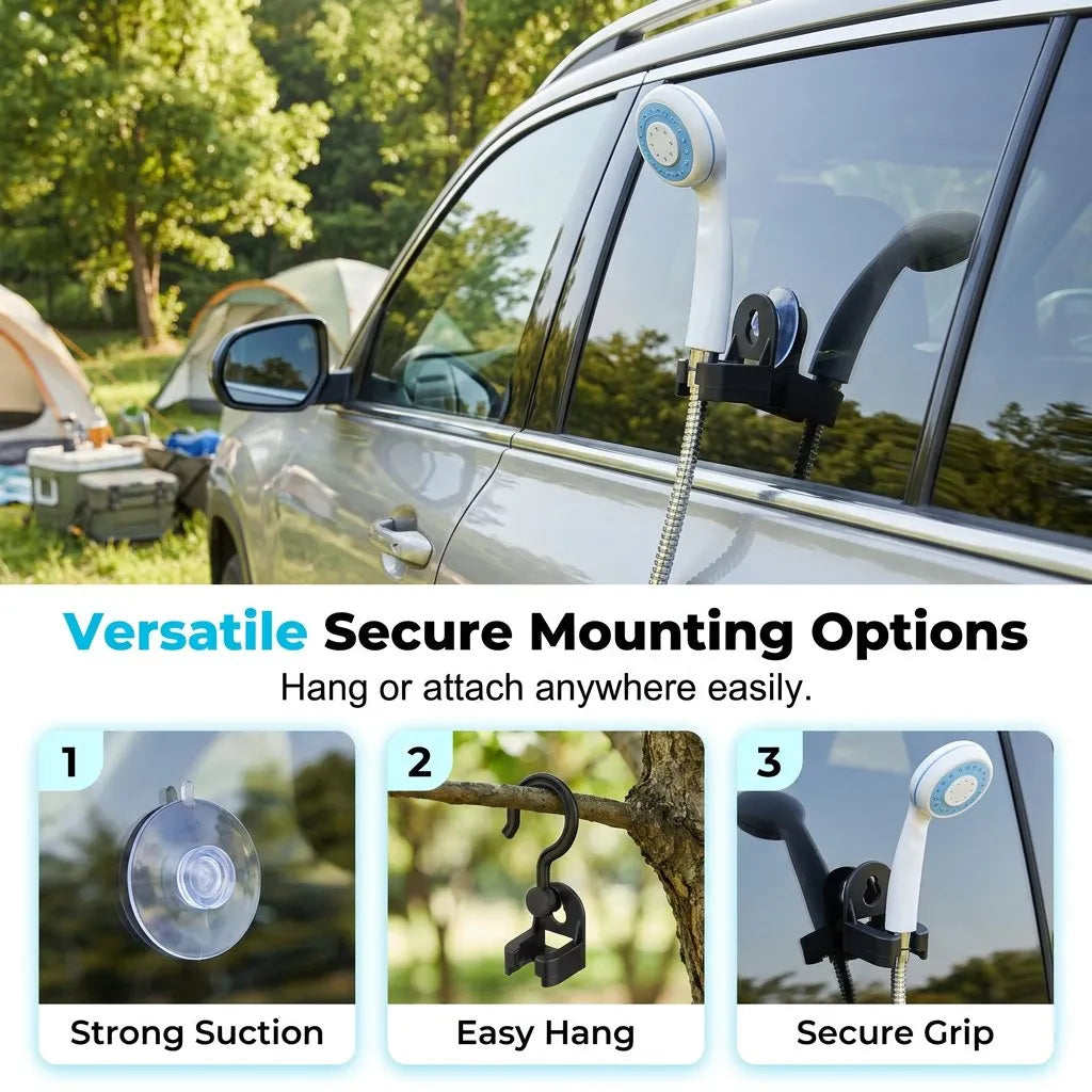 🔥HOT SALE🔥💥Exclusive Offer🚿 Stay Fresh Outdoors✨ Portable Camping Shower with Adjustable Flow – For Easy & Convenient Outdoor Cleaning!