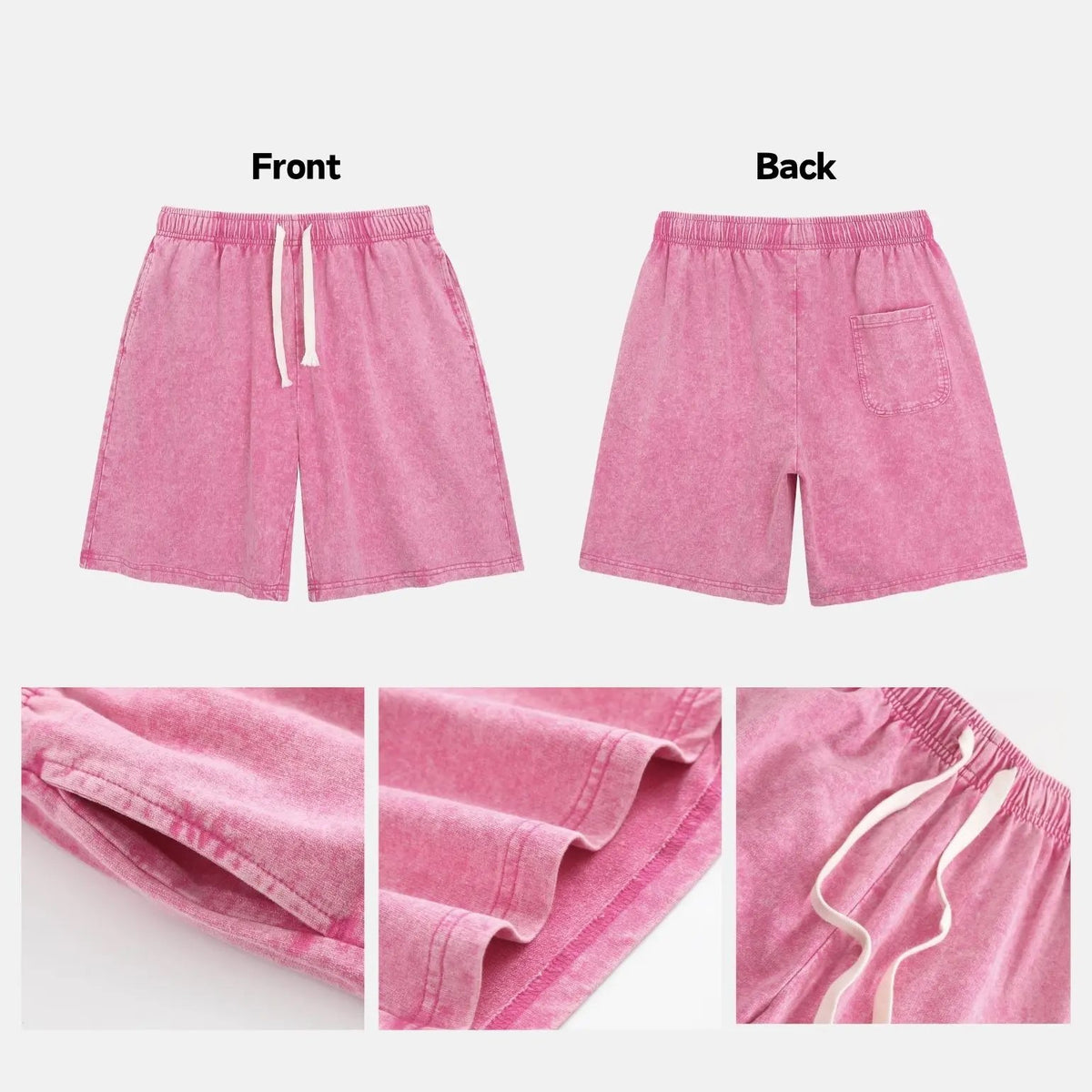 🔥HOT SALE🔥Women's Soft Cotton Blend Washed Floral Shorts, Casual Summer Travel Streetwear Bottoms