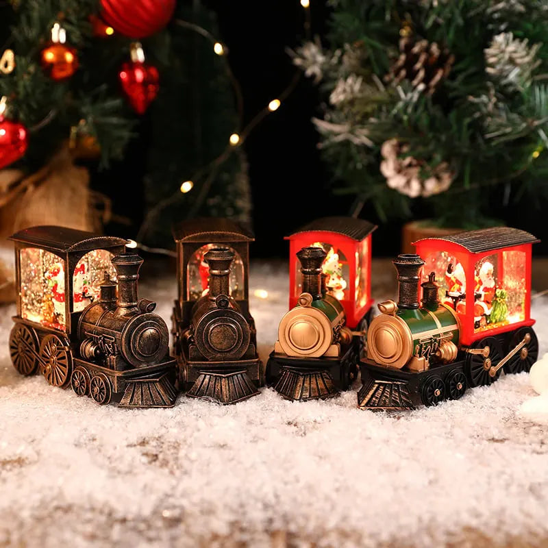 🎉🎅Christmas Gift Music Box Train💝 Music Box Crystal Ball Ornaments