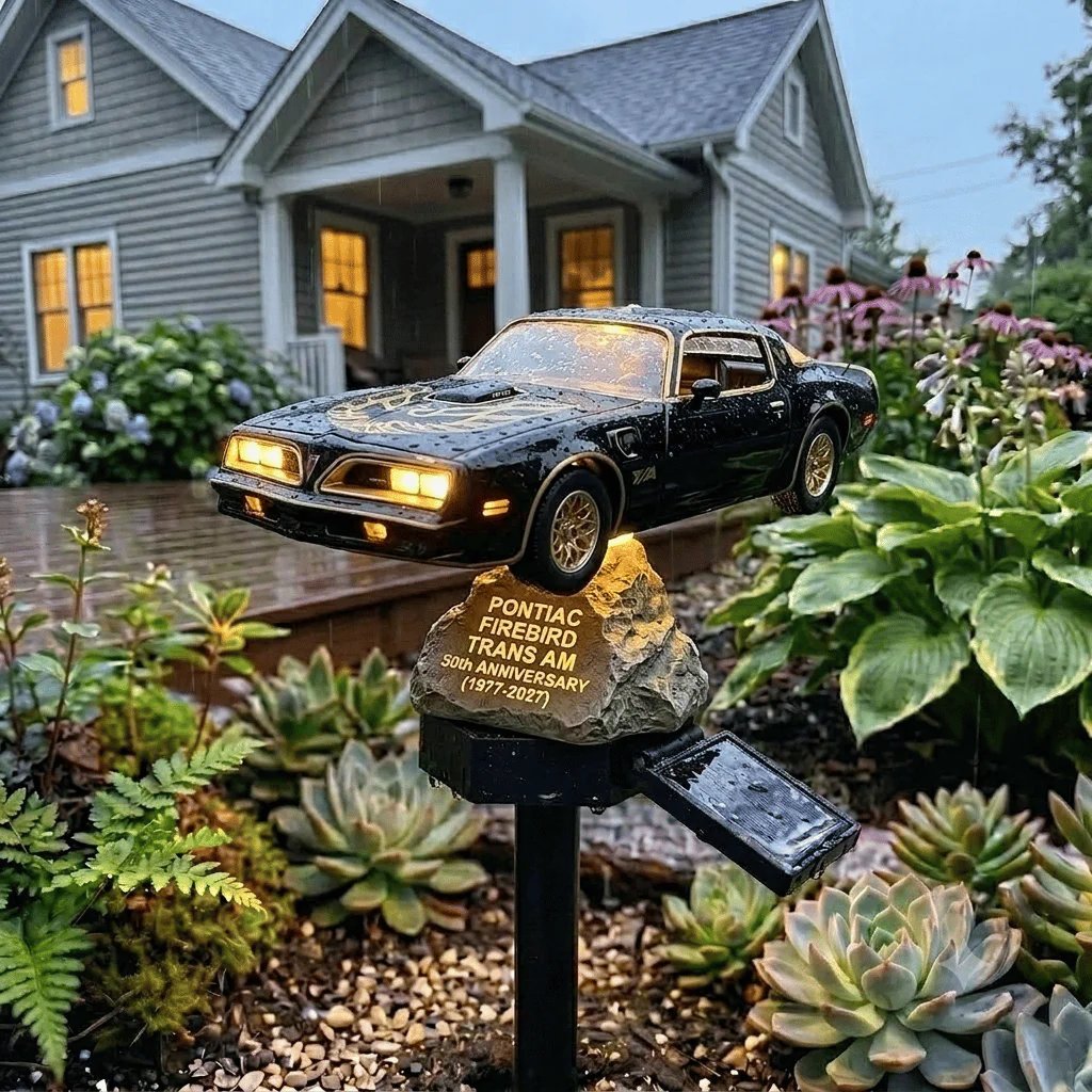 🔥HOT SALE🔥🏎️Bandit Road Legend Muscle Car Solar Garden Light