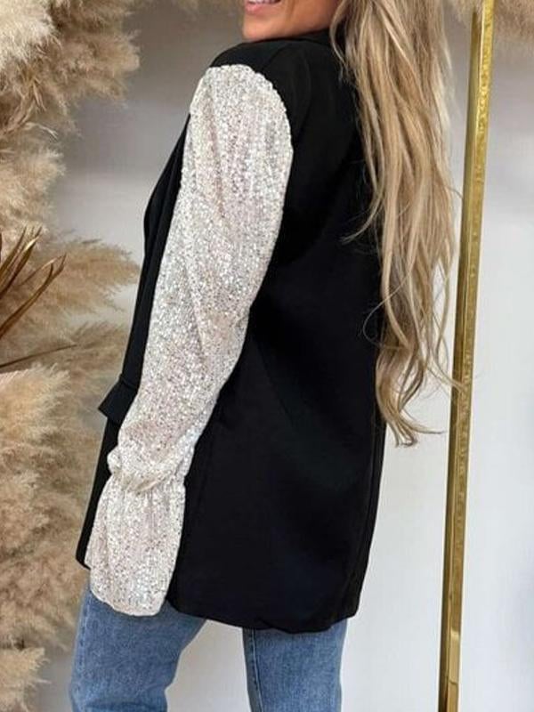 Women's Sequin Patchwork Blazer (Buy 2 Free Shipping)