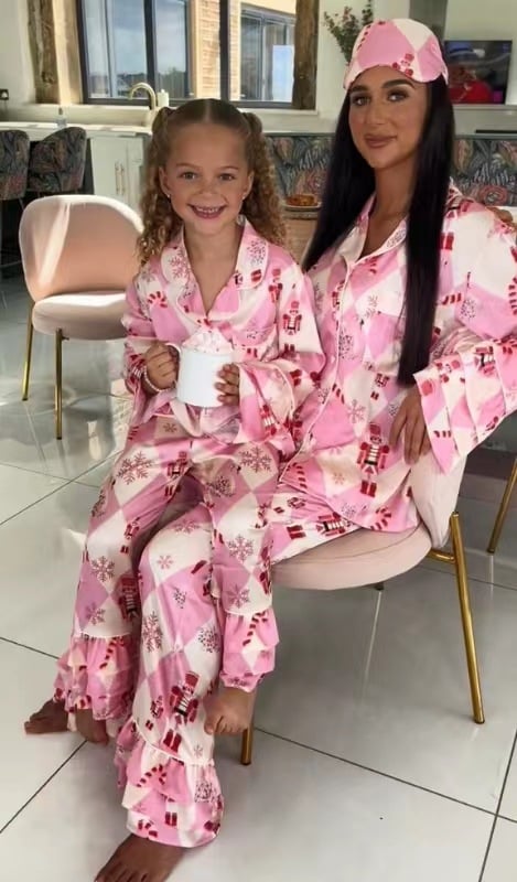 💥HOT SALE 49% OFF💥Pink CANDY Christmas Silk Pajamas