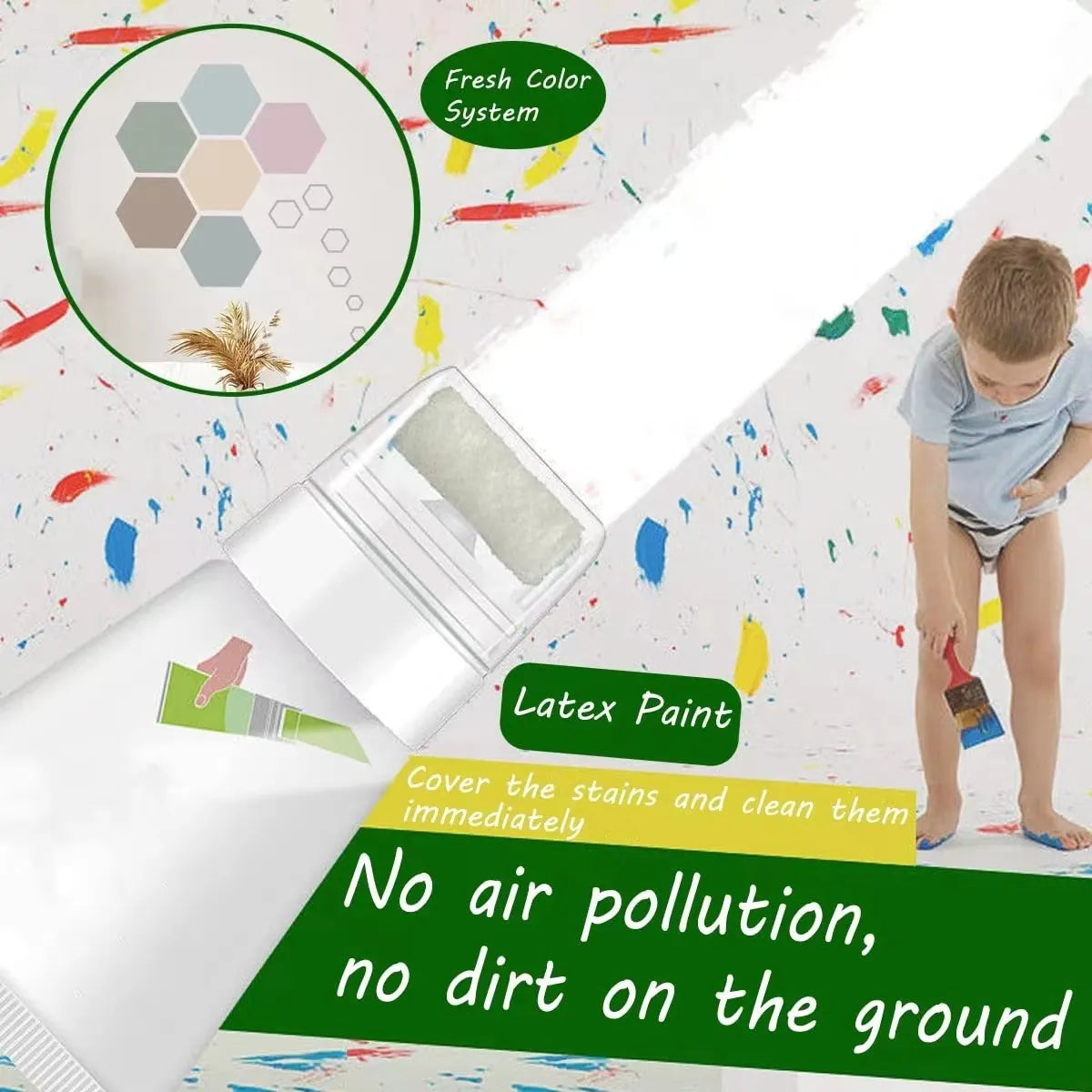 🔥NEW | Small roller brush wall paint(BUY 2 GET 1 FREE)