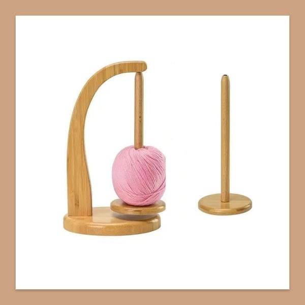 Wooden Yarn Spool Rack | Crochet Gift for Knitting Lovers