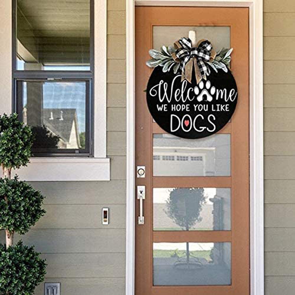 (Last Day Promotion-SAVE 50% OFF) 18′′ Front Door Welcome Wooden Sign - Buy 2 Free Shipping