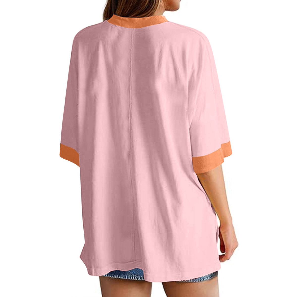 ✨Short-sleeved Color Block T-shirt (Buy 2 Free Shipping)
