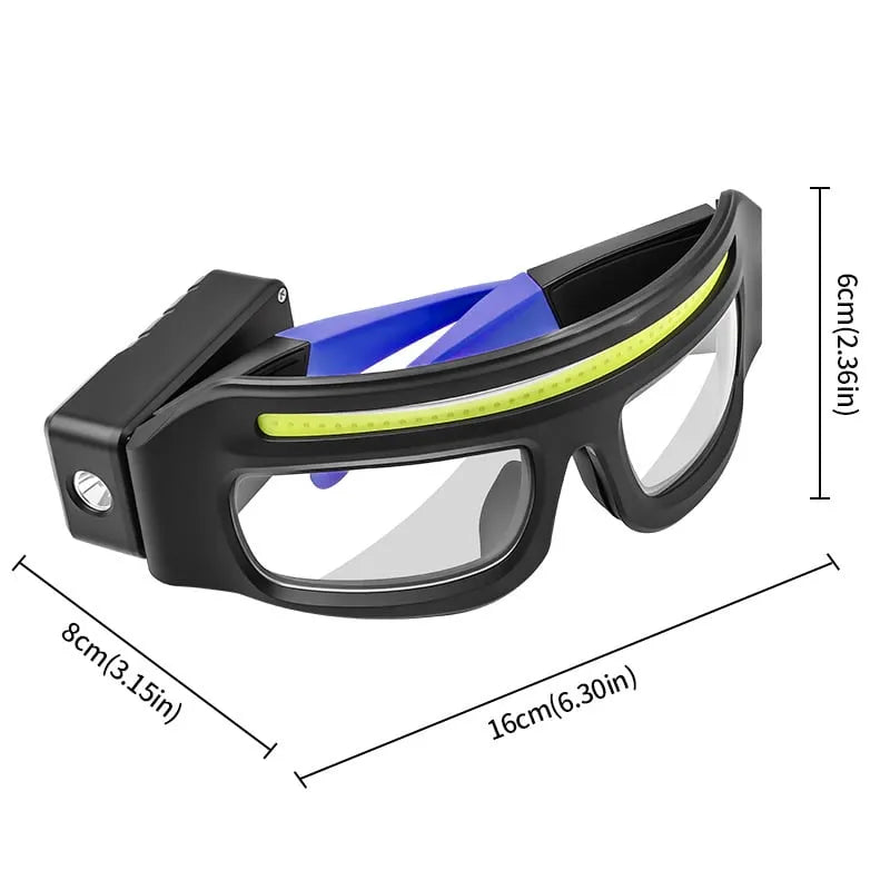 LED Rechargeable Headlight Glasses