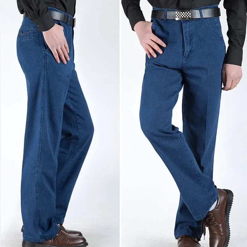 Men's High Waist Straight Cut Jeans (Buy 2 pieces for free shipping)