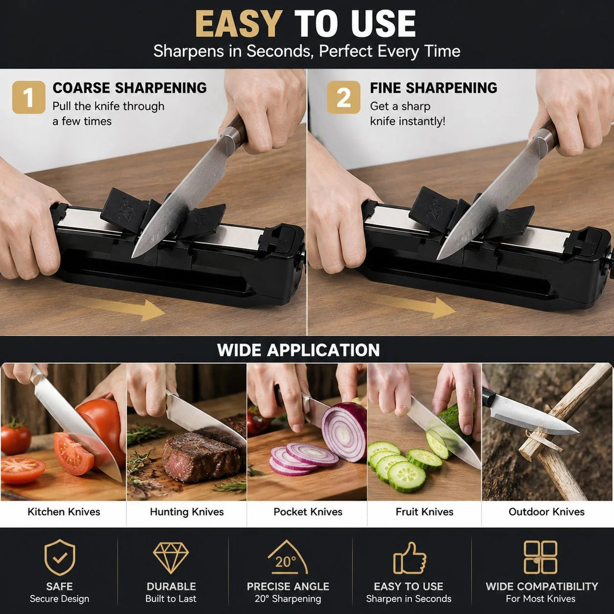 🔥 HOT SALE 🔥🔪✨Portable Precision Knife Sharpener