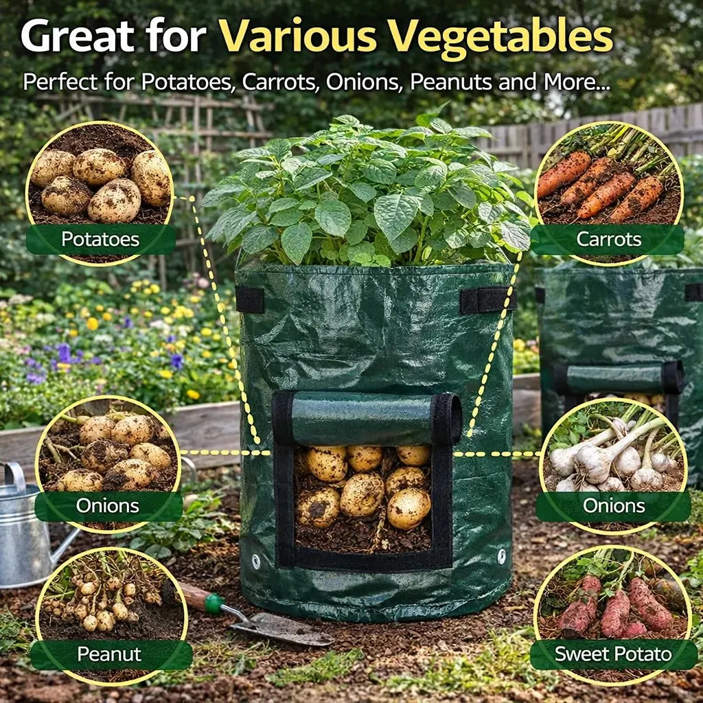 🔥 HOT SALE 🔥Planting Bag with Harvest Window