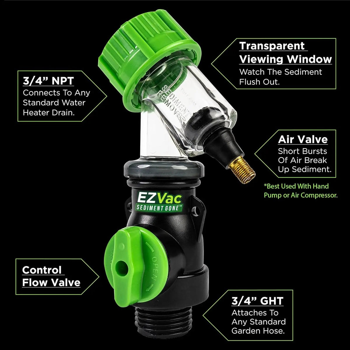 🎉Sediment Gone Water Heater Cleaning Tool – Removes Sediment Buildup & Improves Performance