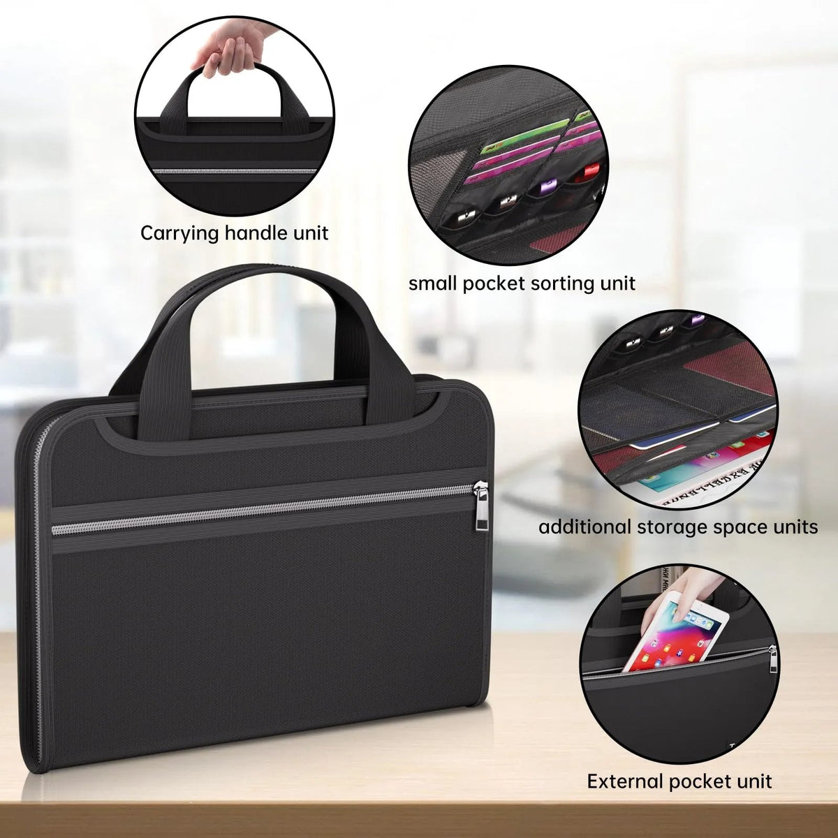 🔥HOT SALE🔥🔥 Fire-Resistant Document Organizer – Waterproof Accordion File Folder 💼