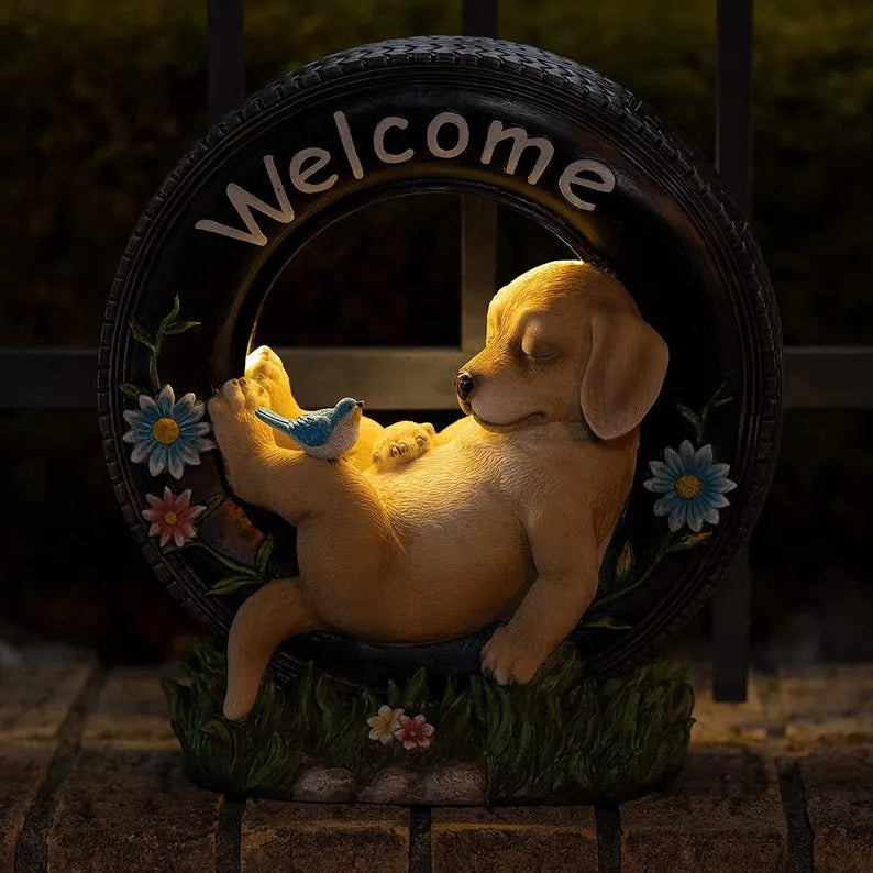 Solar Puppy Garden Decoration