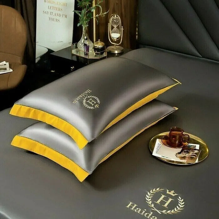 🎁Summer Promotion-Free Pillowcase & 49% OFF🎁-Ice Silk Bed Sheet