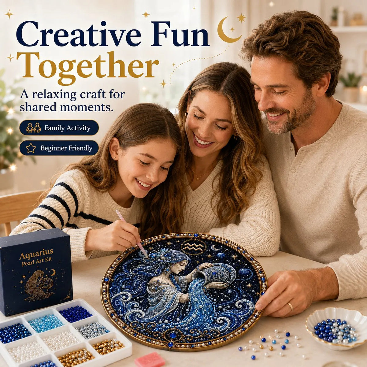 🔥 Last Day 49% OFF - 💎 12 Zodiac Signs Pearl Art Kit ♈🌙 (📦Buy 2 Free Shipping)