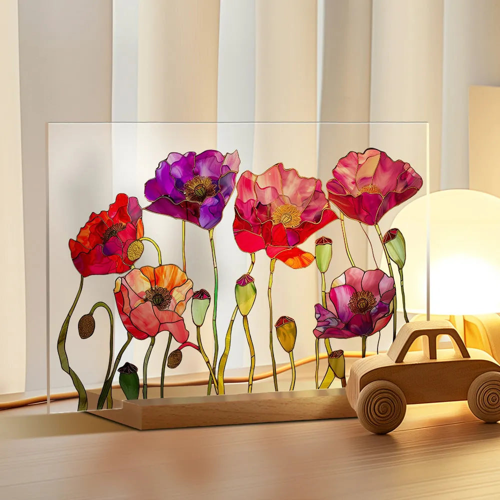 🌷🌼NEW - 🌻🌺Painted Colorful Flower Pattern Decor