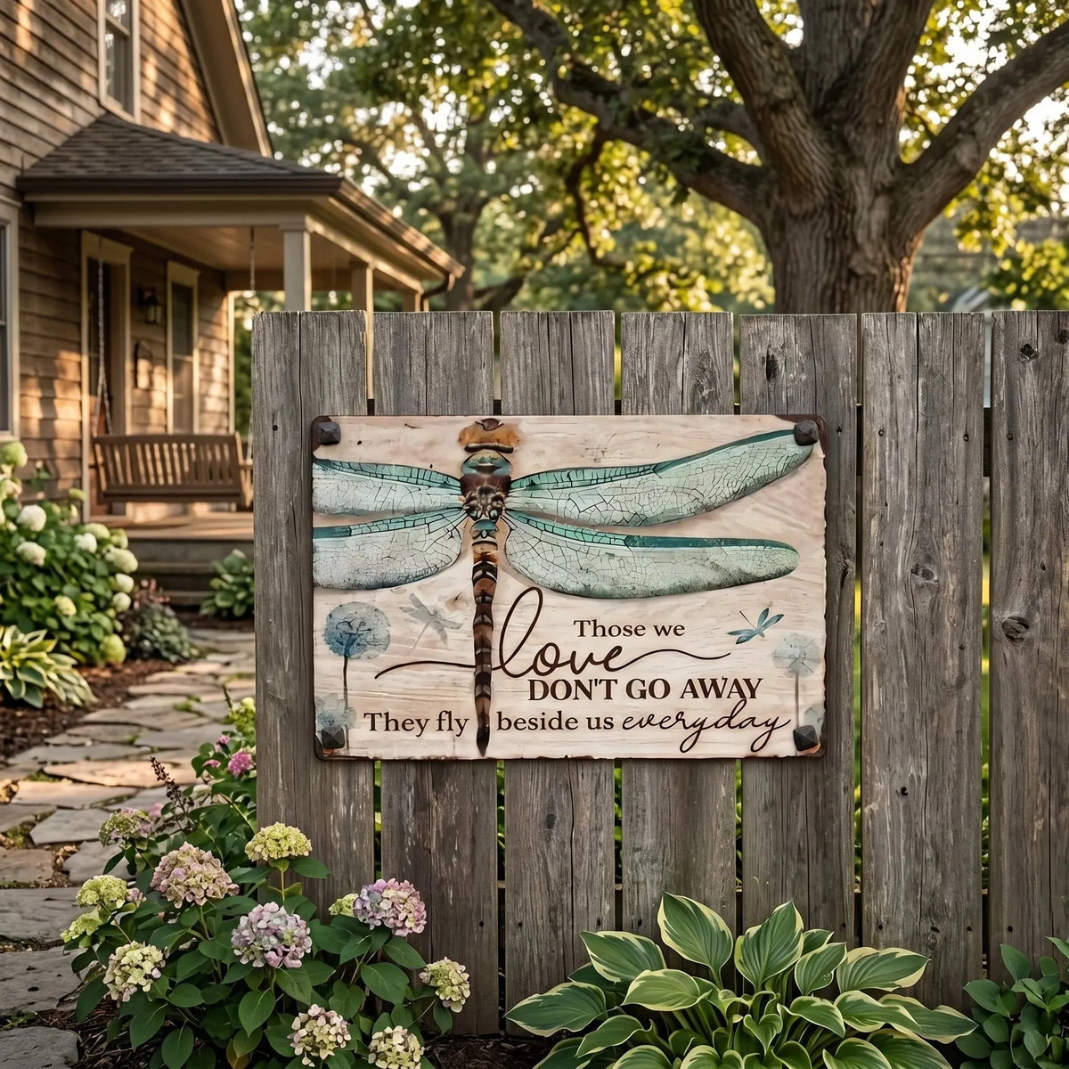 🎉 🕊️💛Dragonfly Memorial Plaque – Sympathy Gift