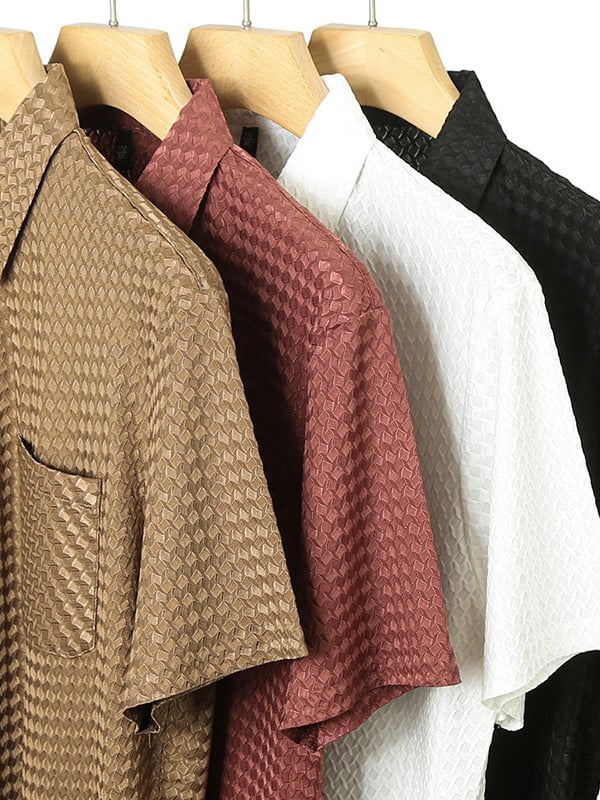Structured Short-Sleeve Shirt for Men