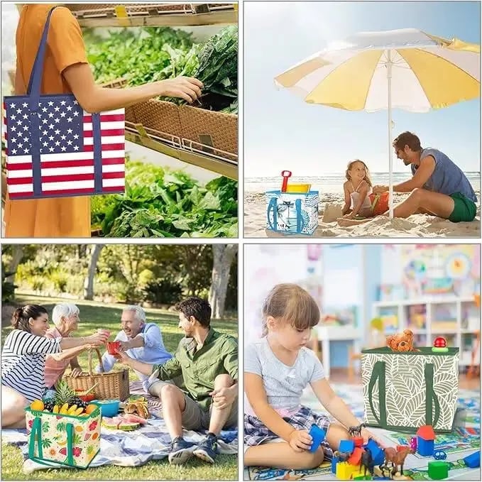 🔥HOT SALE🔥Thickened reusable shopping bag (foldable, sturdy, waterproof) 🛒✨