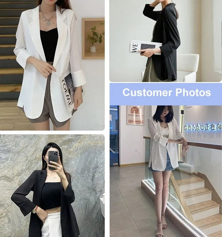 French Chiffon Suit Jacket for Women (Buy 2 free shipping)