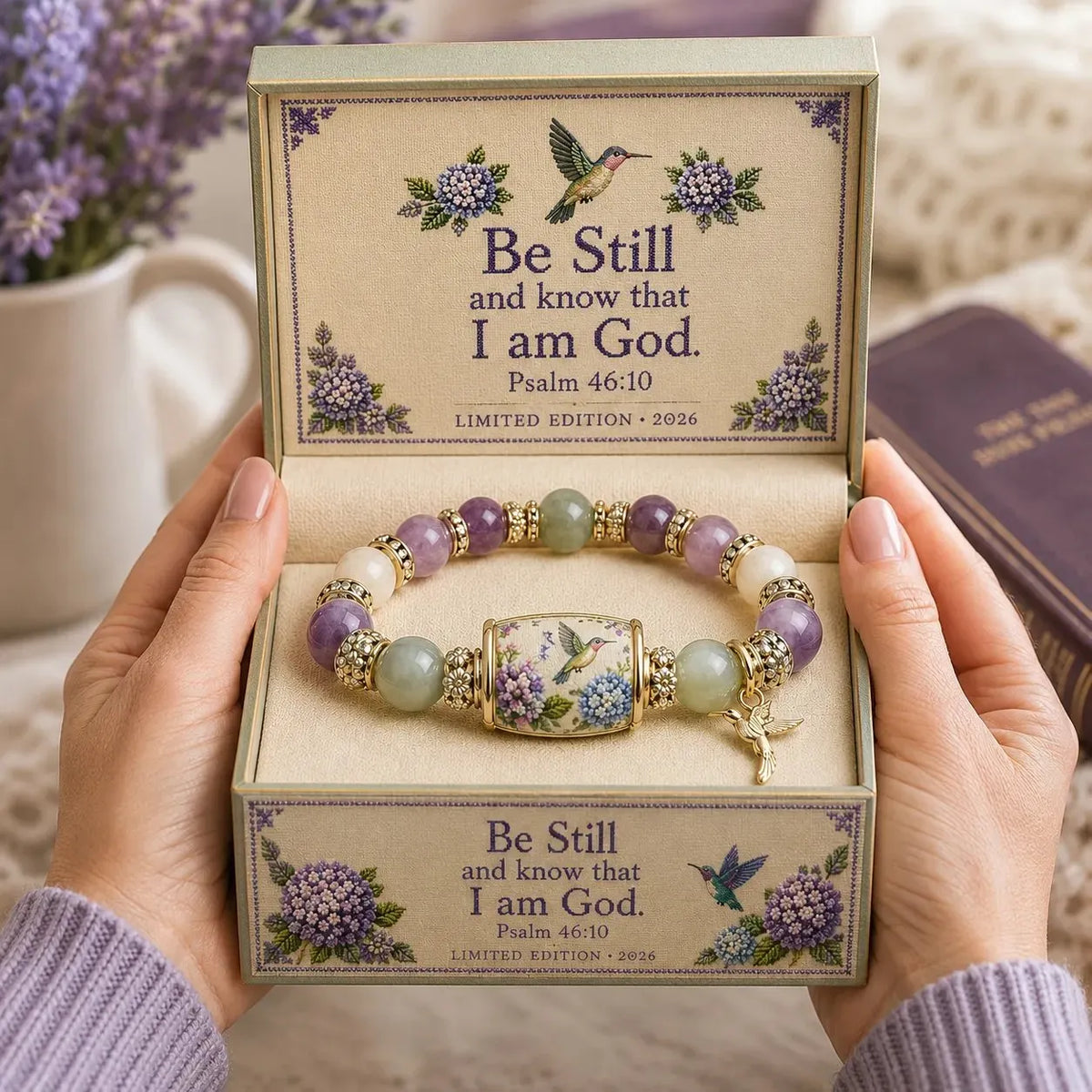 💜 Hummingbird Faith Bracelet – A Beautiful Reminder of God’s Love, Hope & Grace 🕊️