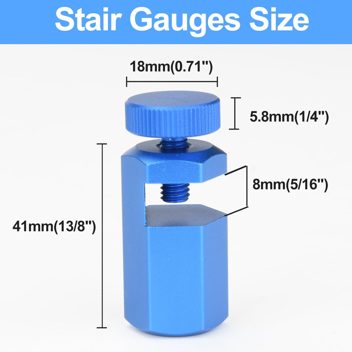 🎉 Tall Stair Gauges for Framing Square – Hexagonal Stable Lock with Holder & Hook for Carpentry & Circular Saw