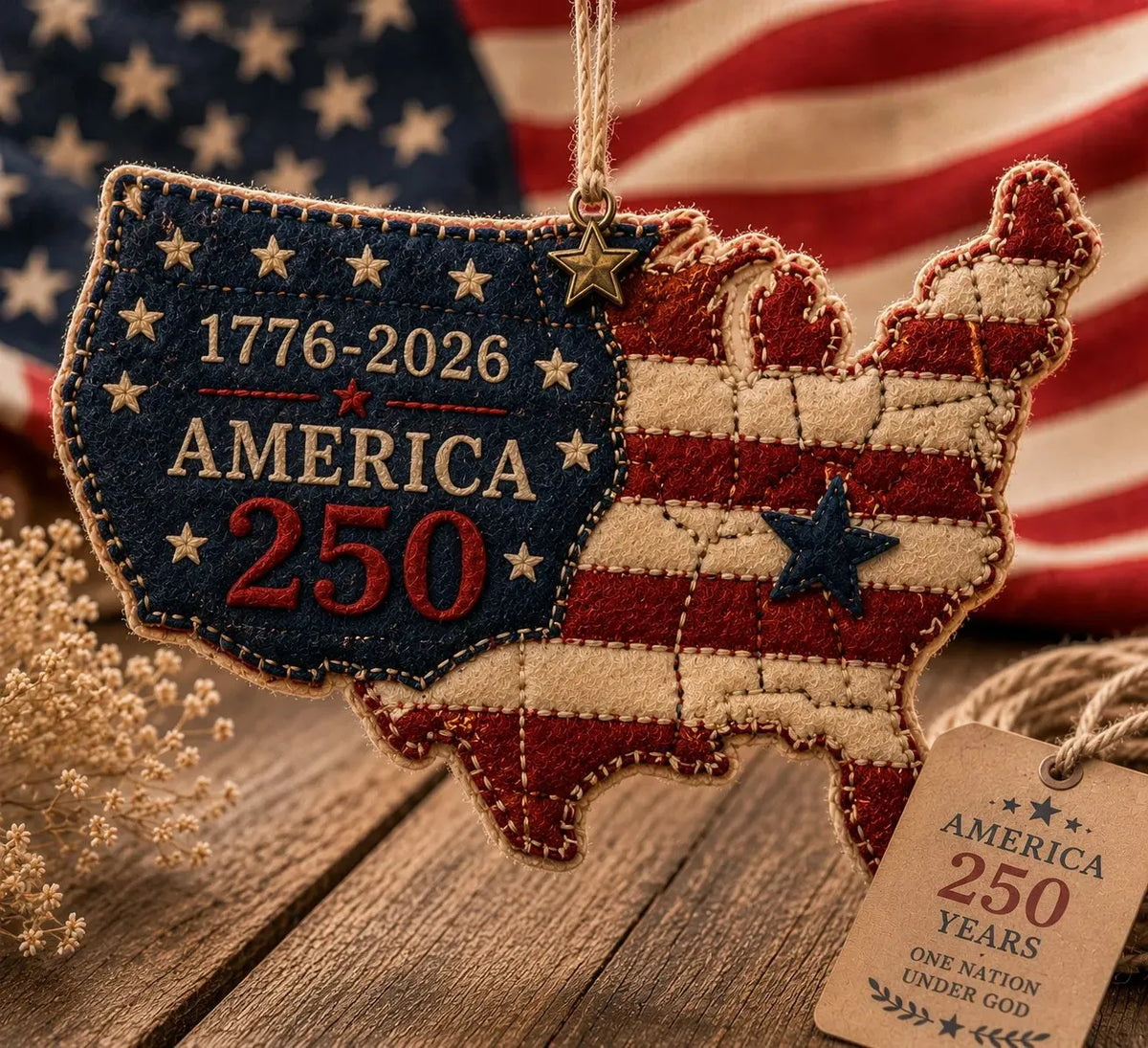 🔥Last Day 49% OFF - 🦅America 250 DIY Felt Ornament Kit