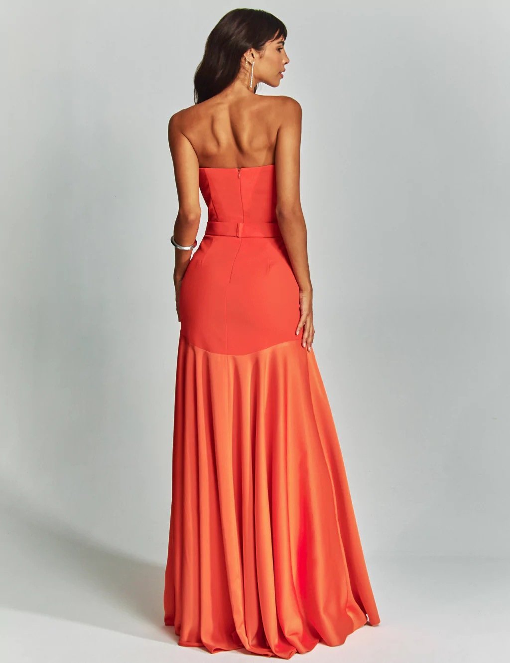 WOMEN'S TUBE TOP V-NECK WAISTED DRESS