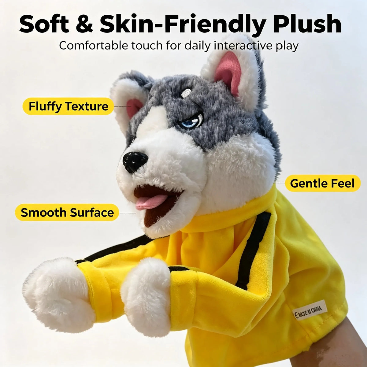 🎉Interactive Boxing Husky Hand Puppet Toy with Sound Effects