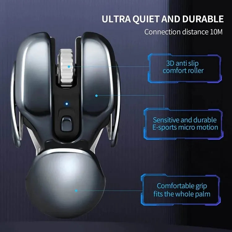 🔥LAST DAY 49% OFF🔥Wireless Ergonomics Metal Mouse