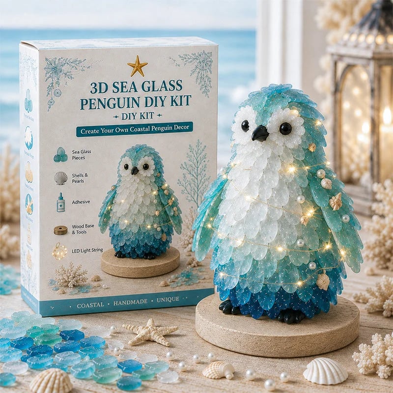 🎉 -DIY 3D Sea Glass Art Kit🌊✨