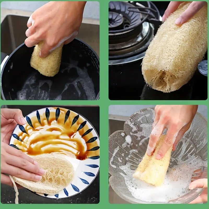 (New Year Hot Sale) Natural Loofah Sponge