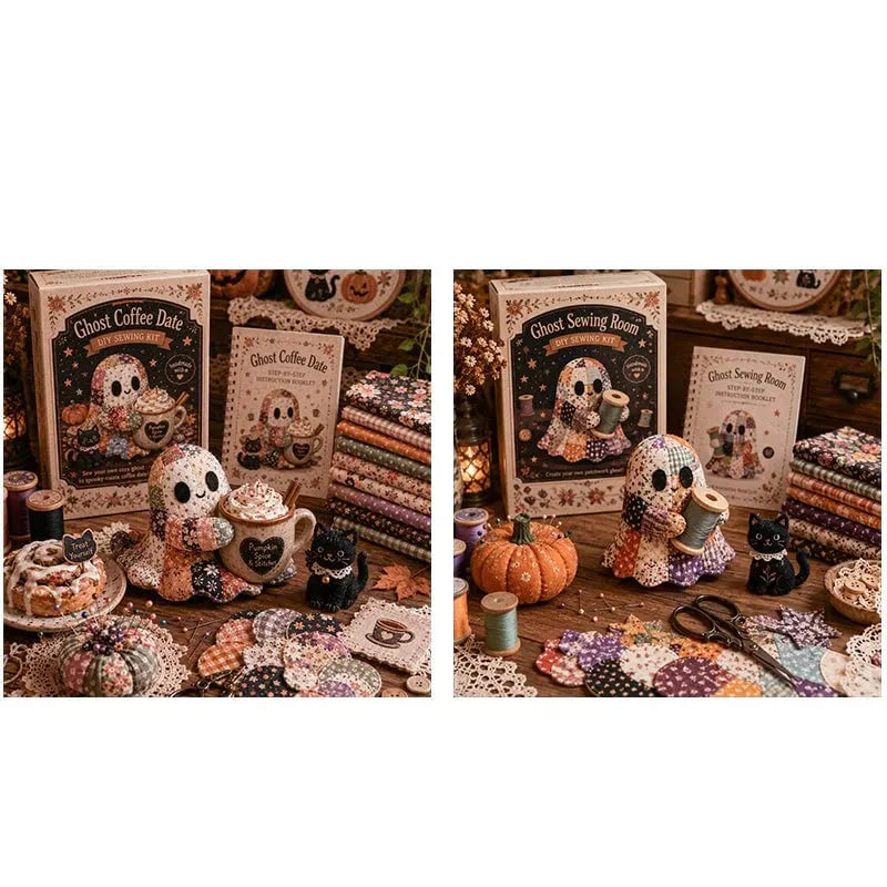 🔥HOT SALE🔥🔥LAST DAY 49% OFF🧵Little Ghost's Cozy Halloween DIY Patchwork Kit