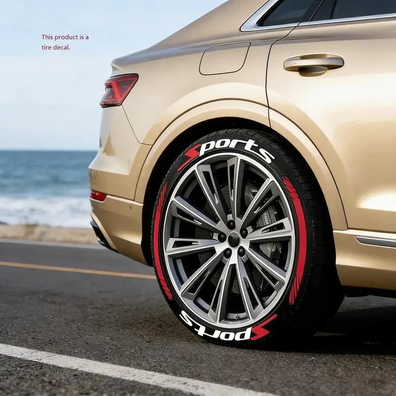 🔥Tire Lettering Stickers | Waterproof Universal Wheel Sidewall Decals(Regular stickers)