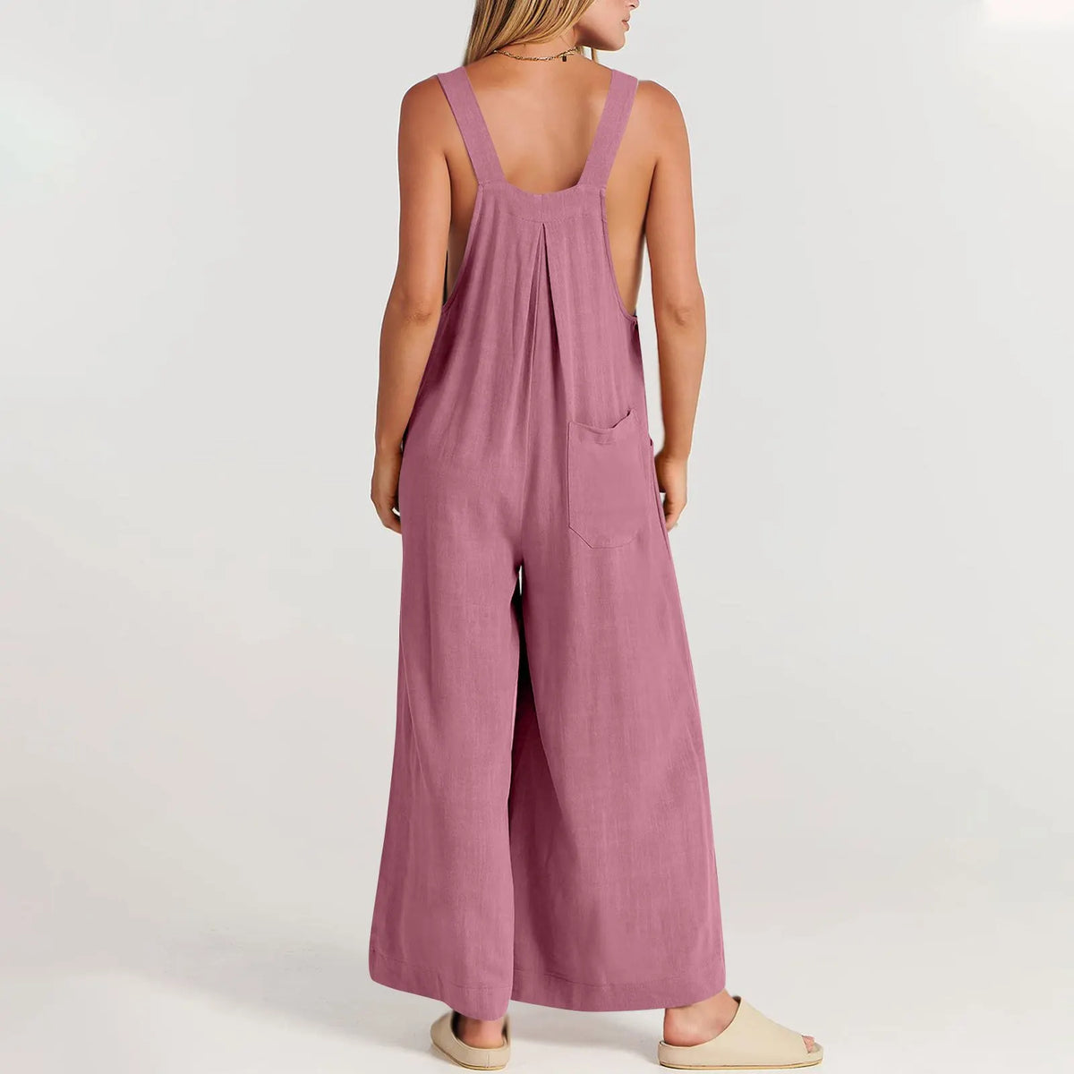 ❤️Buy 2 Free Shipping-Women's Sleeveless Wide Leg Jumpsuit with Pockets