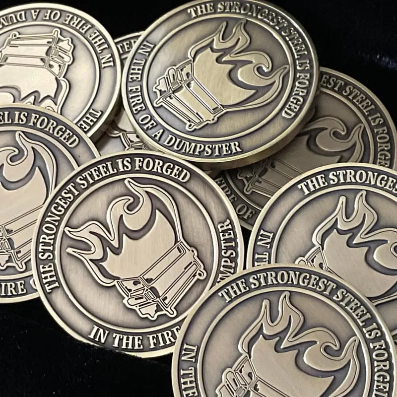 ⏰Limited Time Sale - Dumpster Fire Challenge Coin(🔥BUY MORE SAVE MORE🔥)