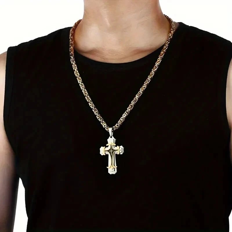 Men's Vintage Unique Cross Necklace