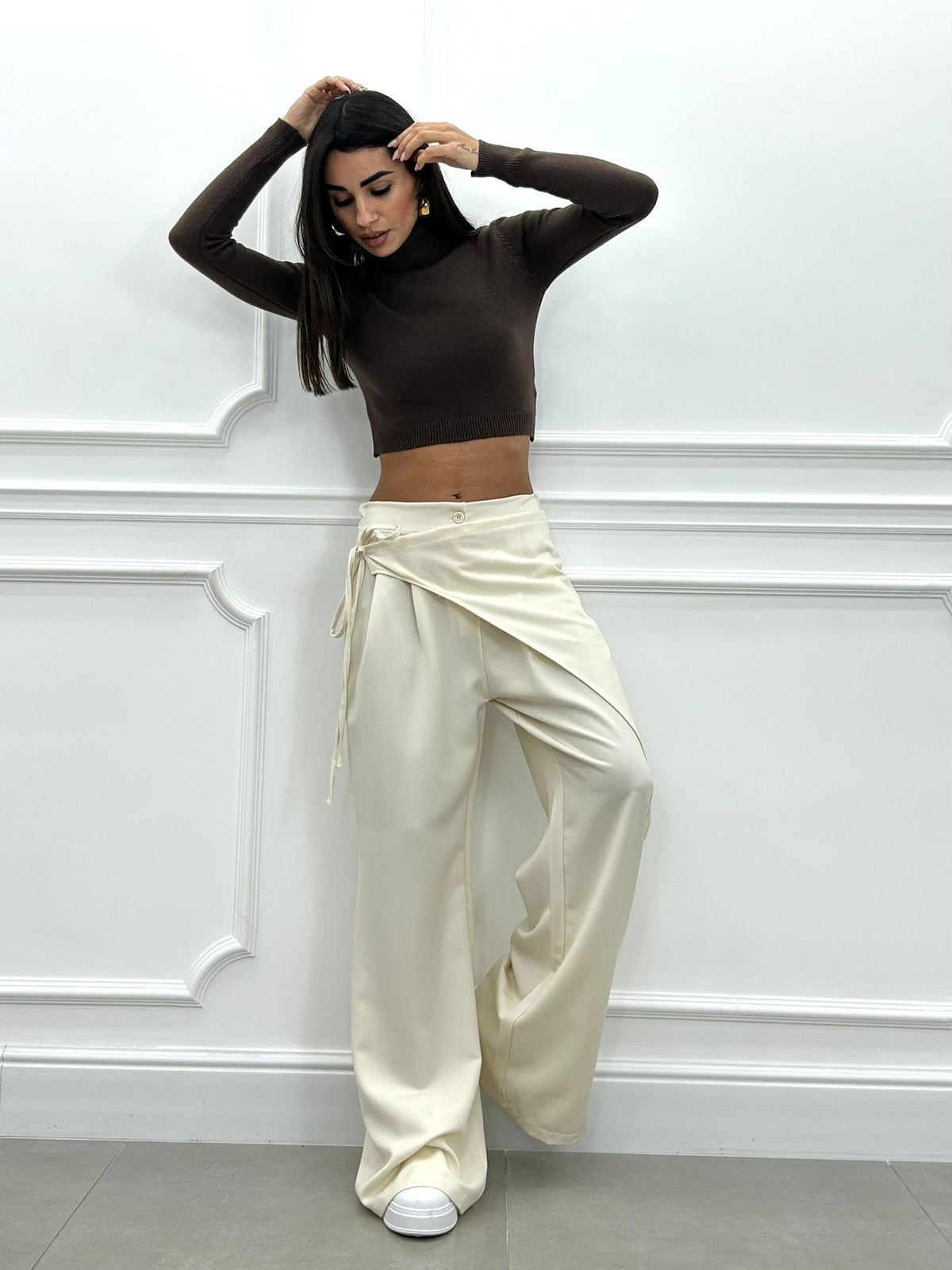 Unique Tie Waist Pants(buy 2 free shipping)