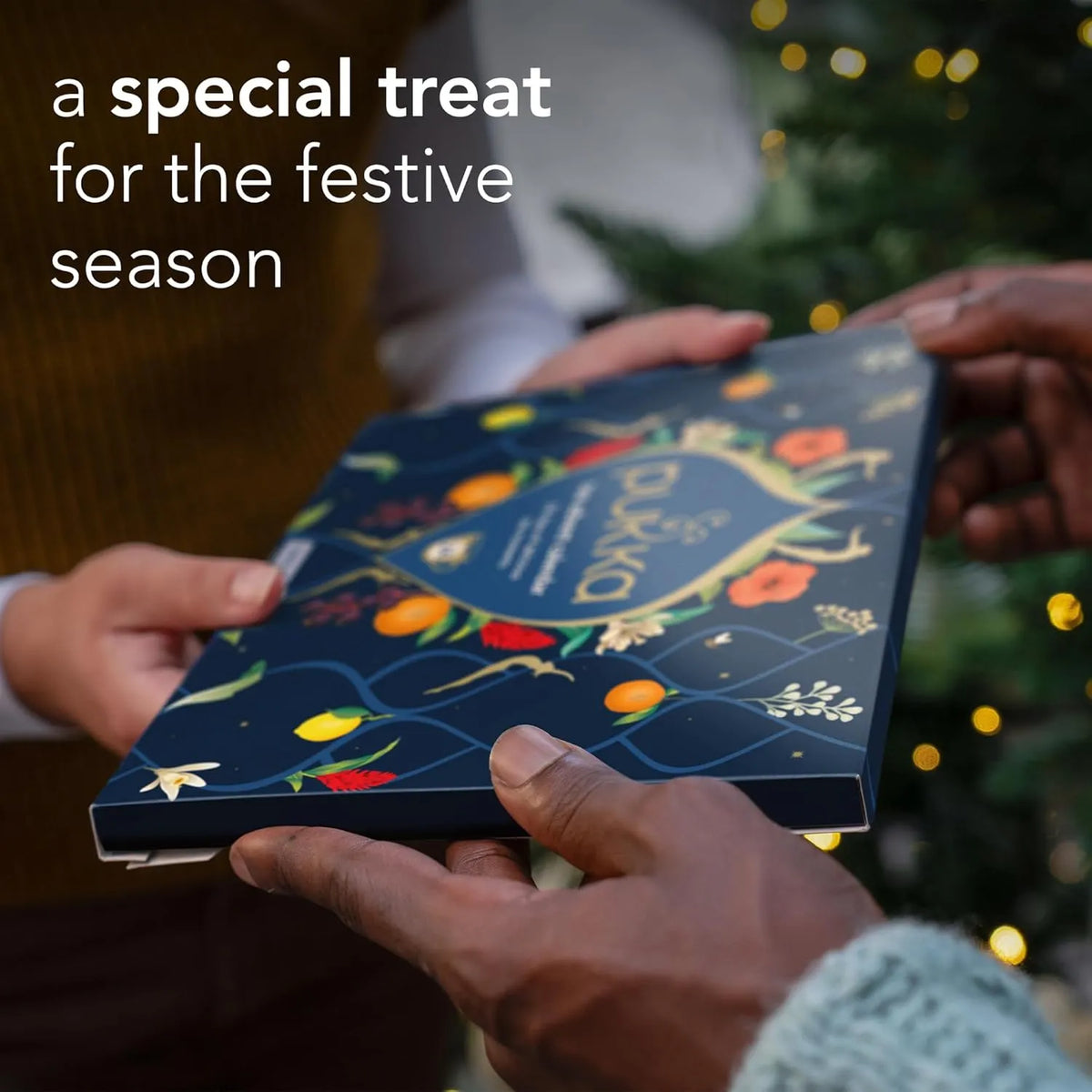 🎄Organic tea advent calendar, selection of 24 delicious black and green tea blends, Christmas gift for tea lovers🍵