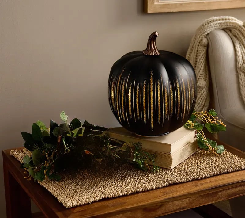 Illuminated Starry Night Pumpkins by Valerie