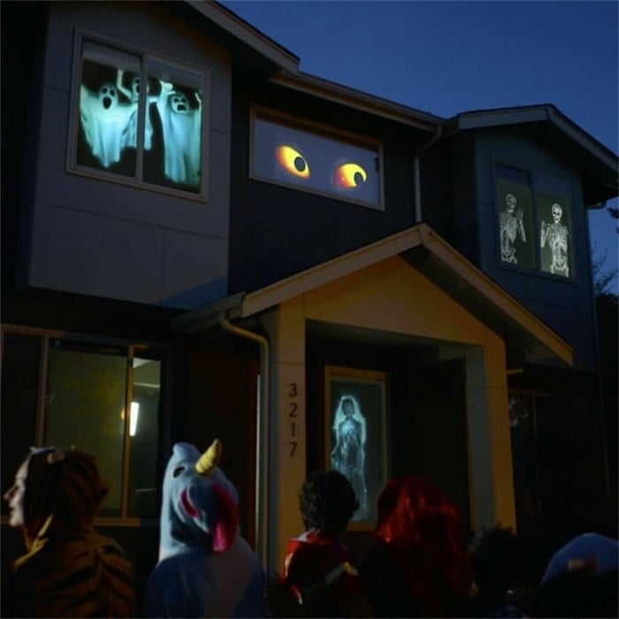 🔥Hot Sale 60% OFF💀 New Upgrade Halloween/Christmas Holographic Projection