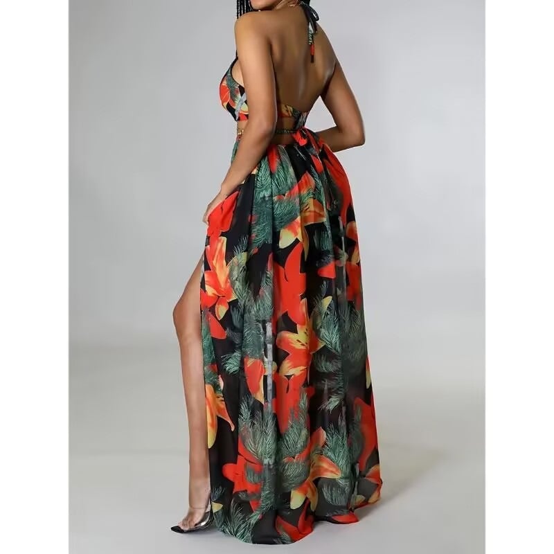 Floral Spaghetti Strap Dress