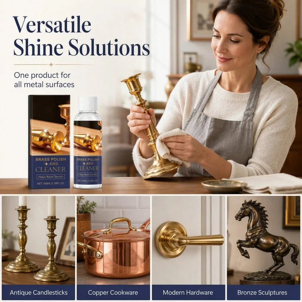 🔥 HOT SALE 🔥🔩TARNISHED BRASS? FIX IT FAST!🔩 Polish & Cleaner – Removes Oxidation, Restores Shine, Gentle on Surfaces – Easy Application! 🧽