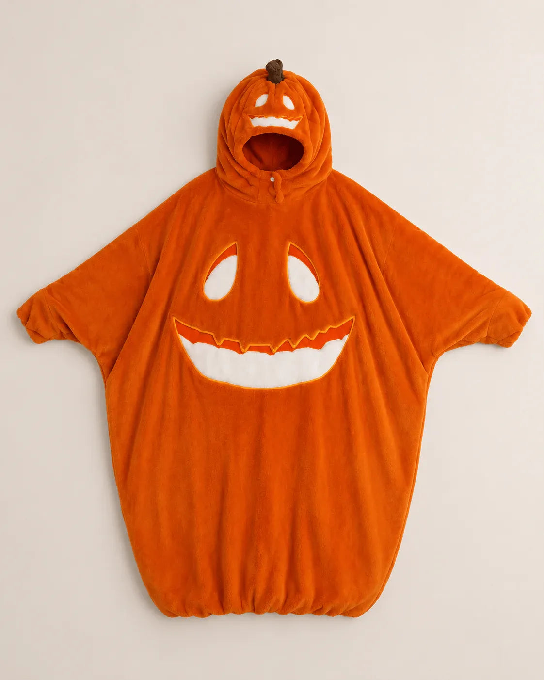 Halloween Pumpkin Onesie | Plush Flannel Jack-o'-Lantern Costume Loungewear 🎃