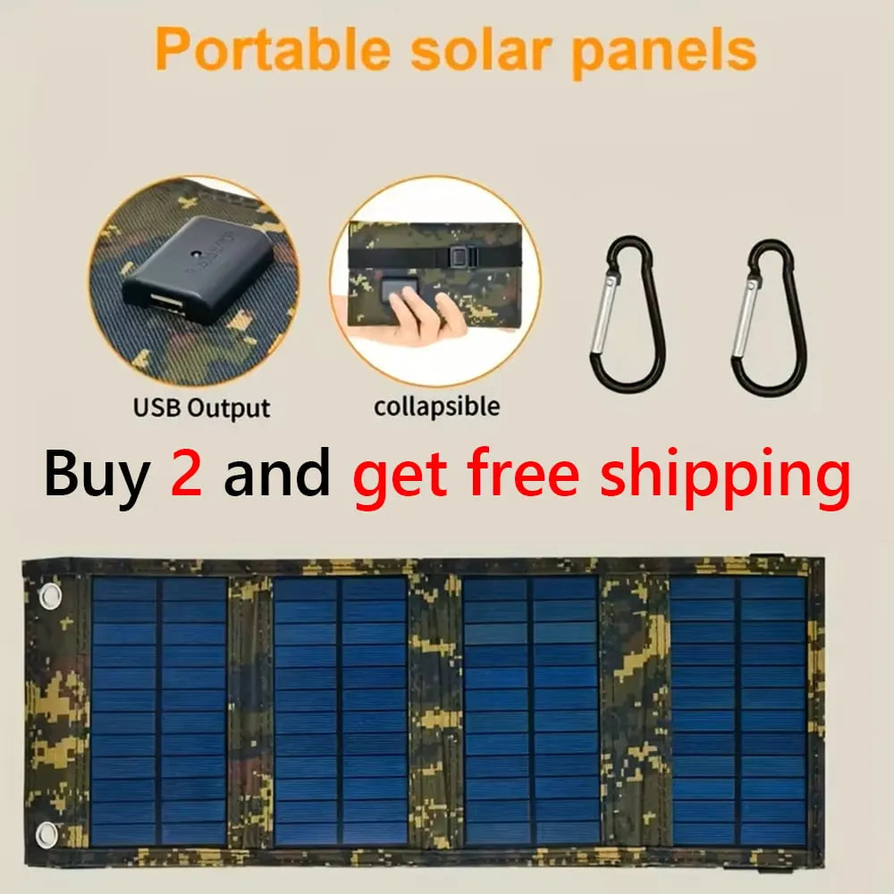 🔥HOT SALE🔥 Foldable 10W Solar Charger Panel with USB Output