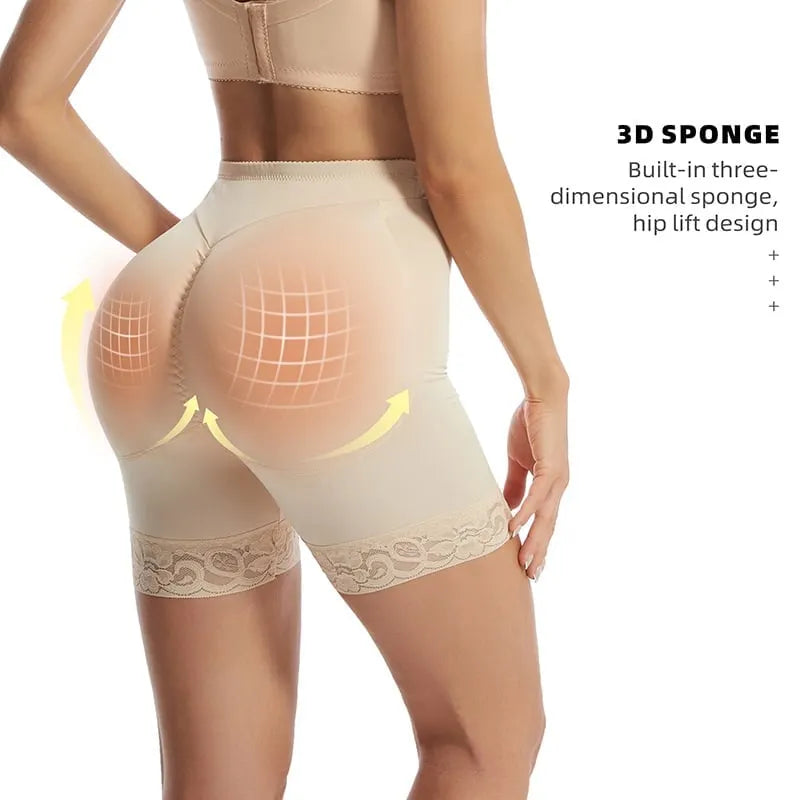 Padded Butt Hip Lifter Panties High Waisted Enhancer Shapewear for Women Tummy Control Shorts🔥The 2nd one is 50% off🔥