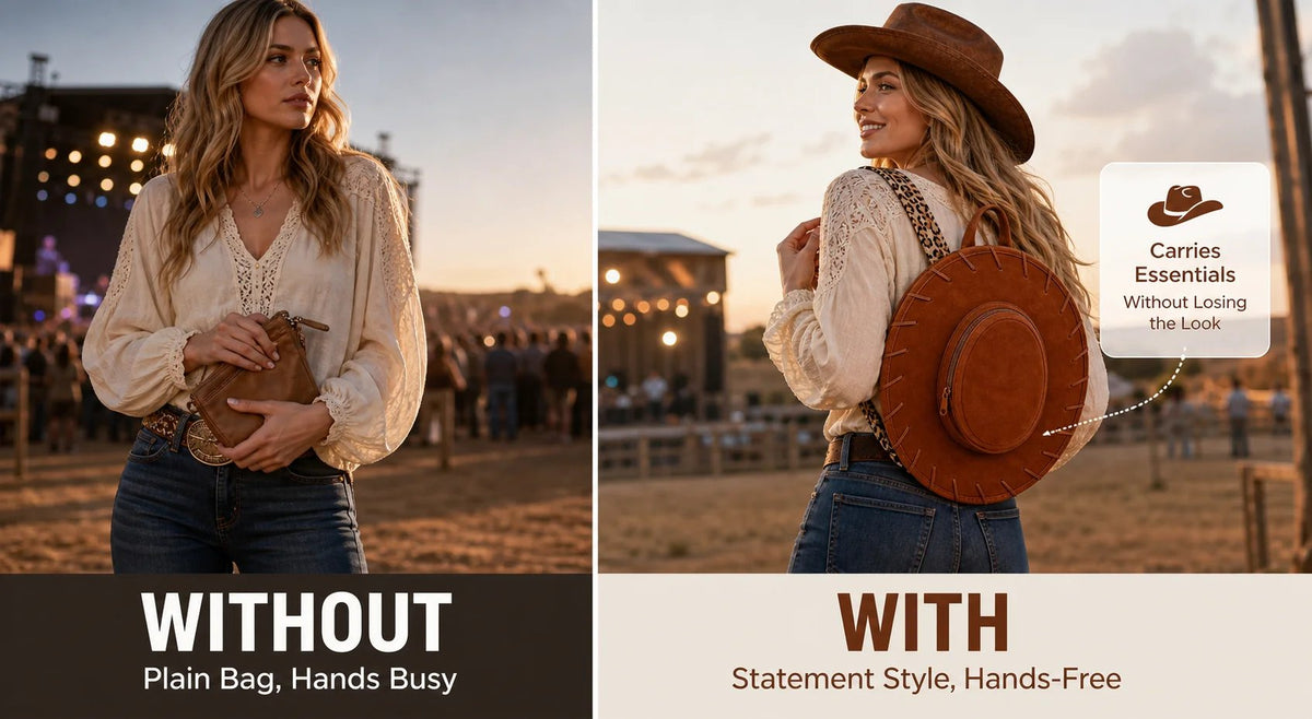 🎉Western Cowgirl Hat Backpack
