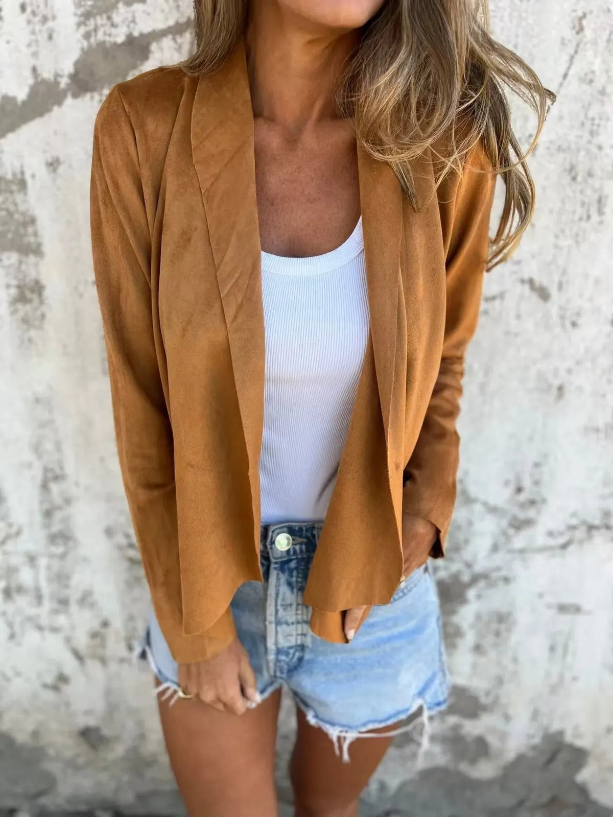 Soft Deerskin Cashmere Casual Cardigan Jacket (Buy 2 Free Shipping)