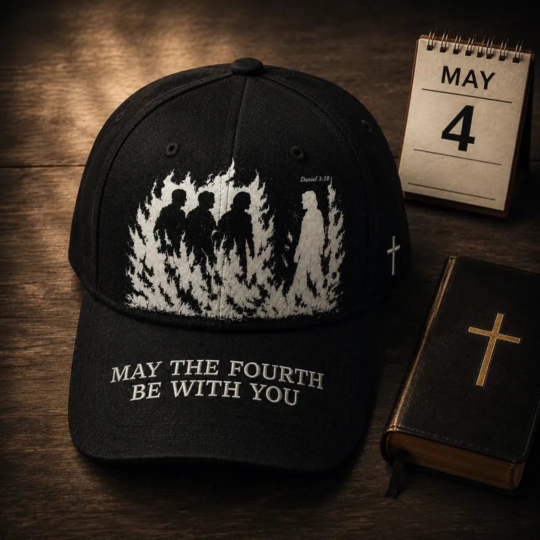 🔥Father's Day 49% OFF - ❤️May The Fourth Be With You Faith-Inspired Embroidered Baseball Cap ✝️🔥
