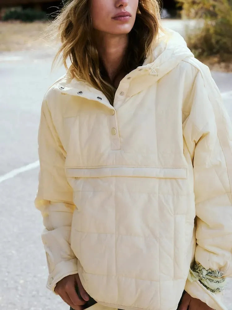 PACKABLE PULLOVER PUFFER JACKET